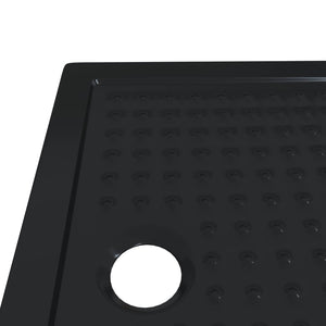 Δίσκος Βάσης Ντους με Τρύπες 90 x 70 x 4 cm ABS Μαύρο
