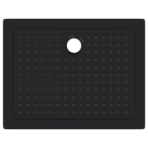 Δίσκος Βάσης Ντους με Τρύπες 90 x 70 x 4 cm ABS Μαύρο
