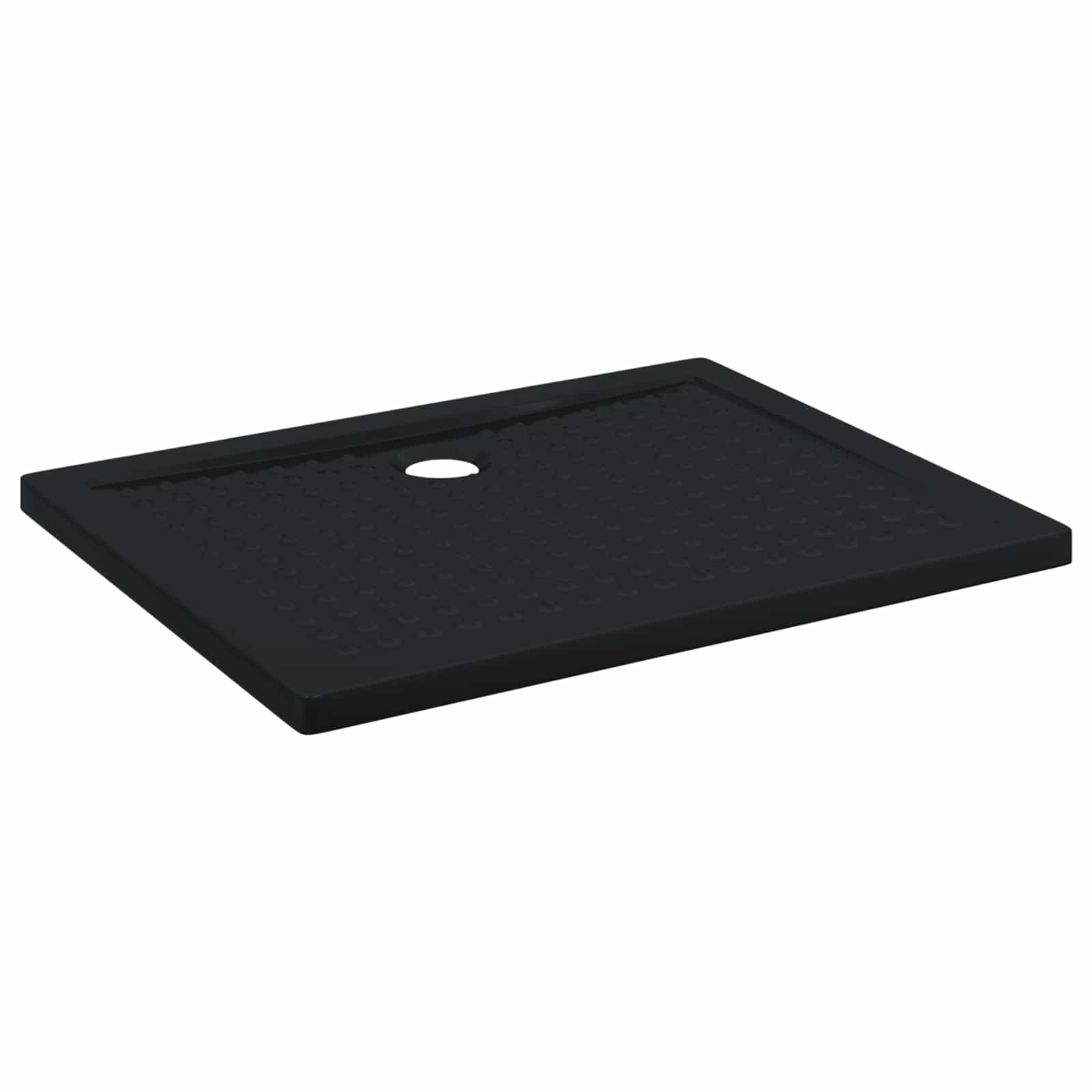 Δίσκος Βάσης Ντους με Τρύπες 100 x 80 x 4 εκ ABS Μαύρο