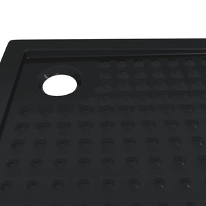 Δίσκος Βάσης Ντους με Τρύπες 90 x 90 x 4 cm ABS Μαύρο