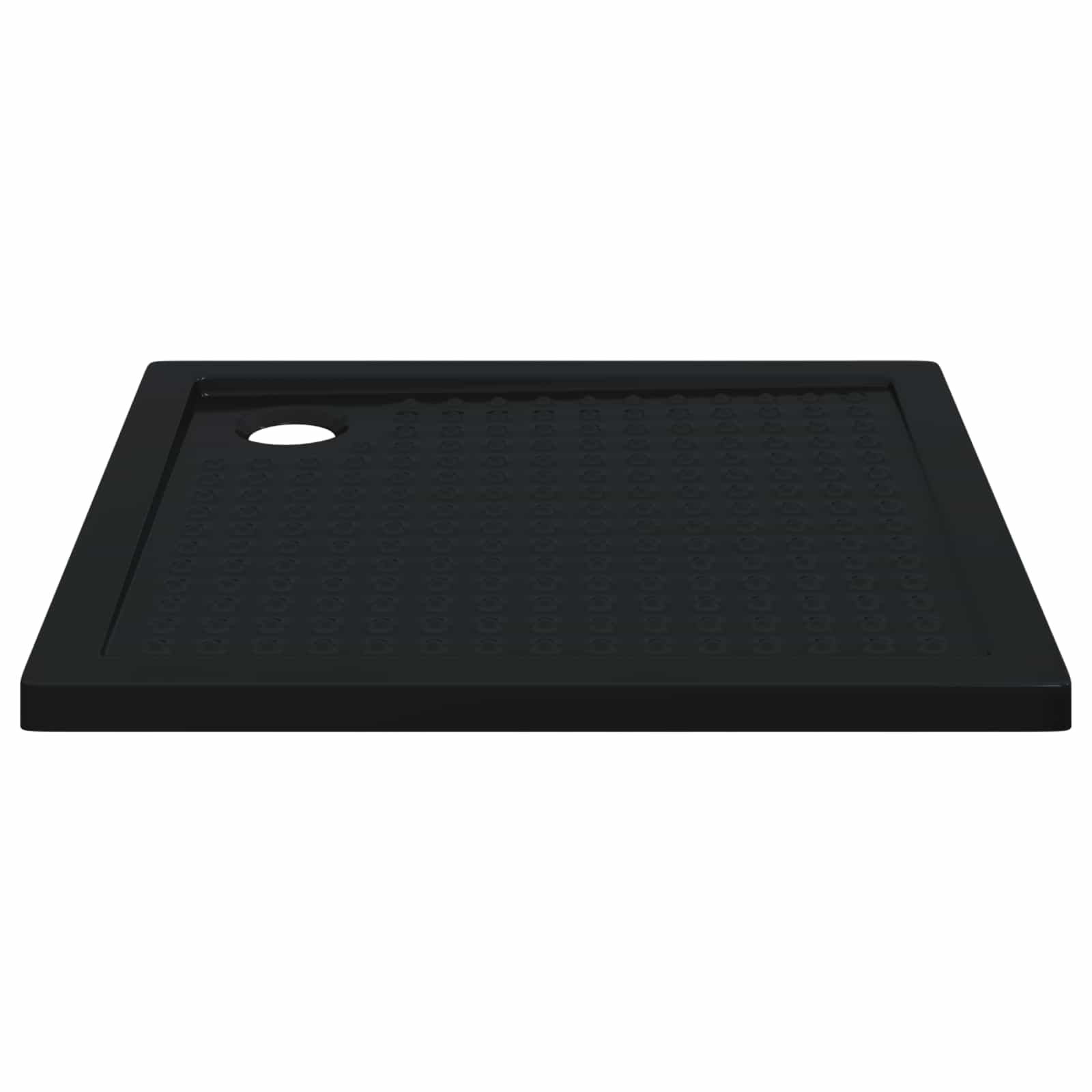 Δίσκος Βάσης Ντους με Τρύπες 90 x 90 x 4 cm ABS Μαύρο