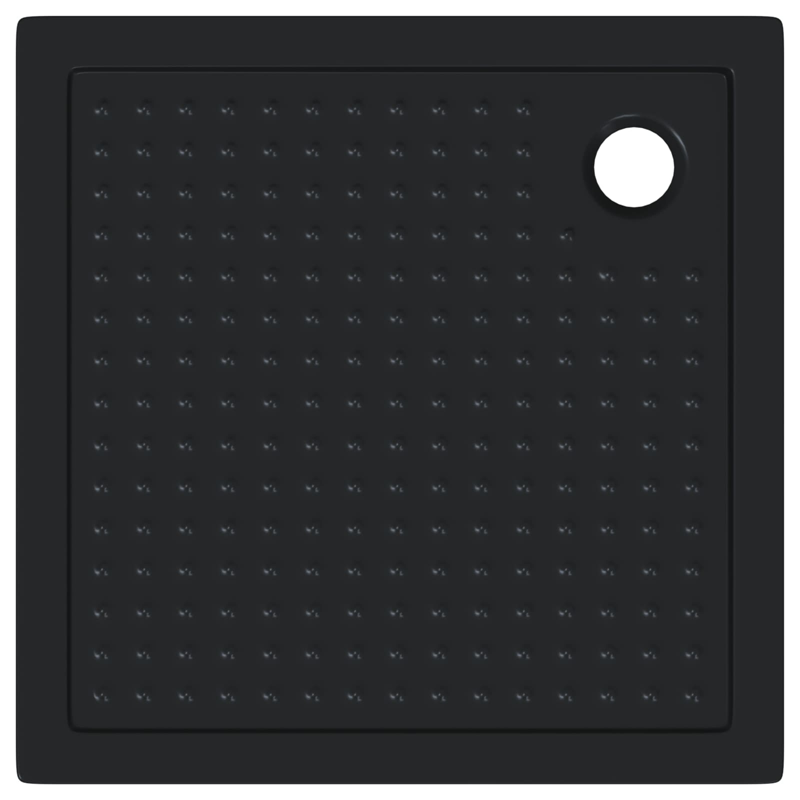 Δίσκος Βάσης Ντους με Τρύπες 90 x 90 x 4 cm ABS Μαύρο