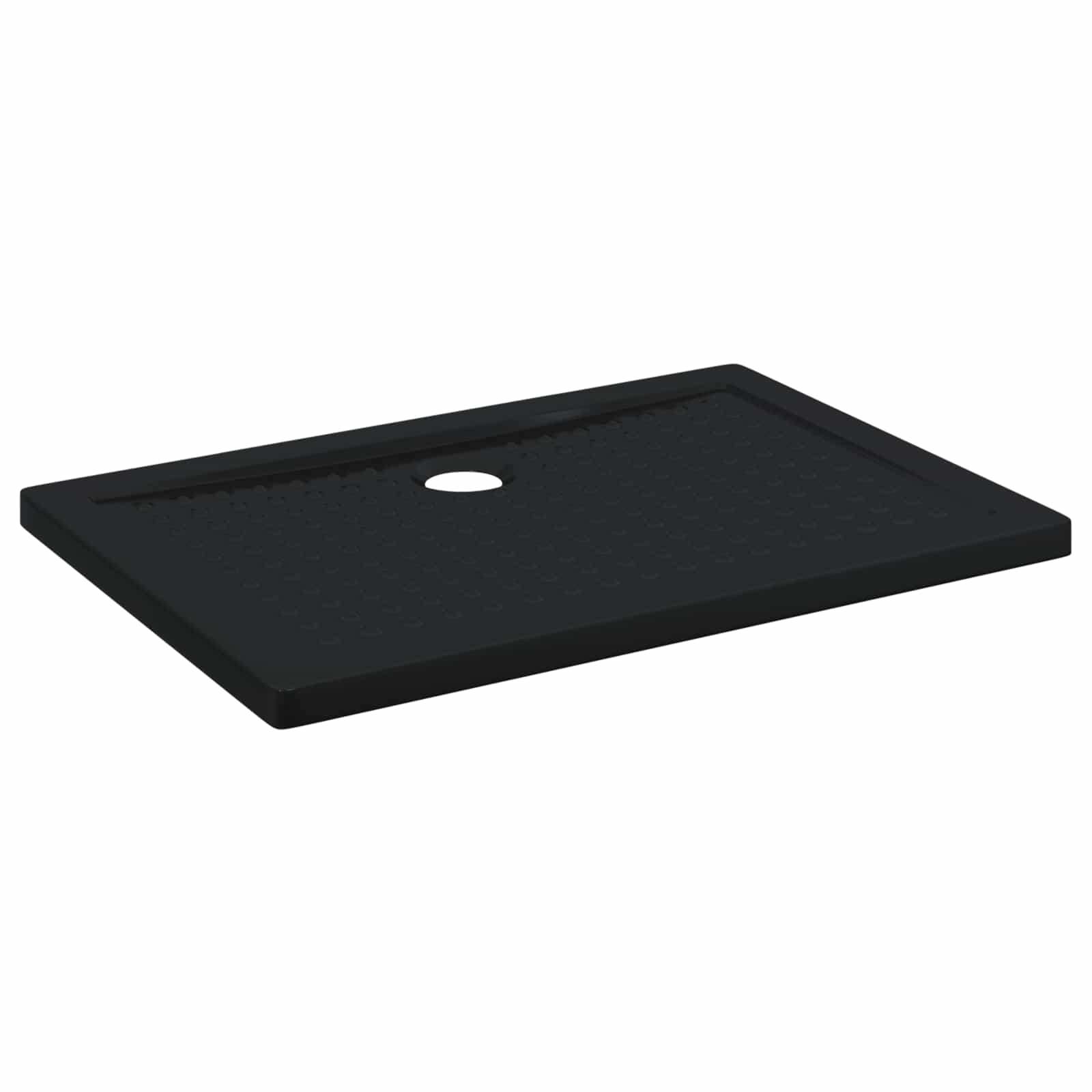 Δίσκος Βάσης Ντους με Τρύπες 100 x 70 x 4 εκ ABS Μαύρο