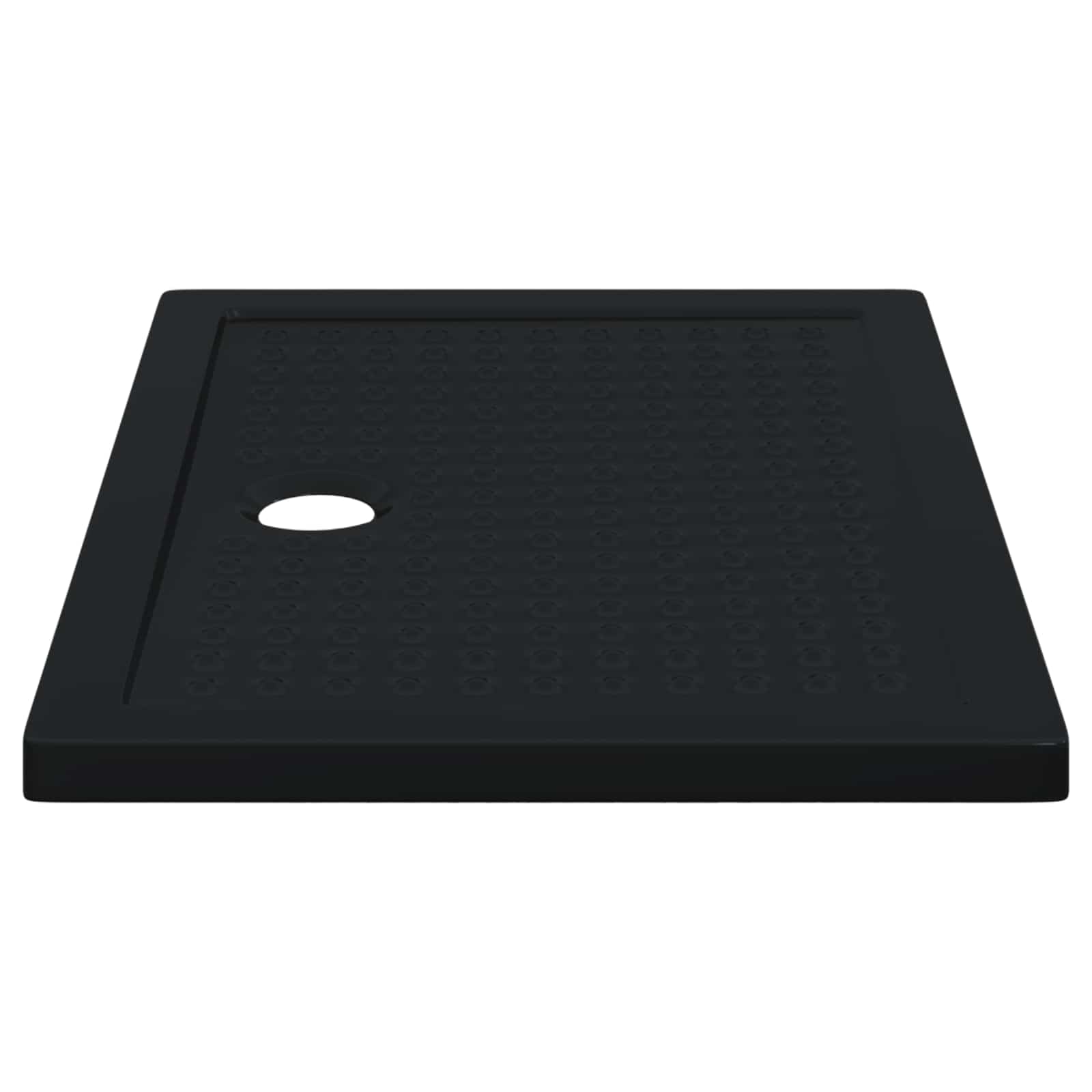 Δίσκος Βάσης Ντους με Τρύπες 100 x 70 x 4 εκ ABS Μαύρο