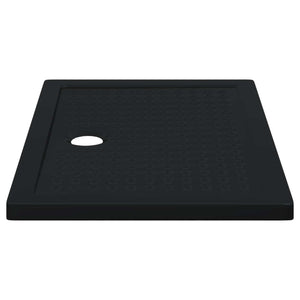 Δίσκος Βάσης Ντους με Τρύπες 100 x 70 x 4 εκ ABS Μαύρο