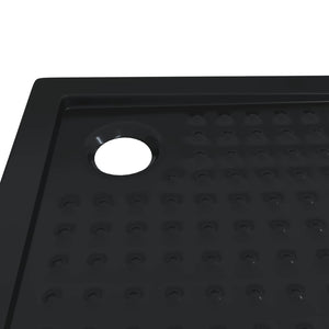 Δίσκος Βάσης Ντους με Τρύπες 80 x 80 x 4 cm ABS Μαύρο
