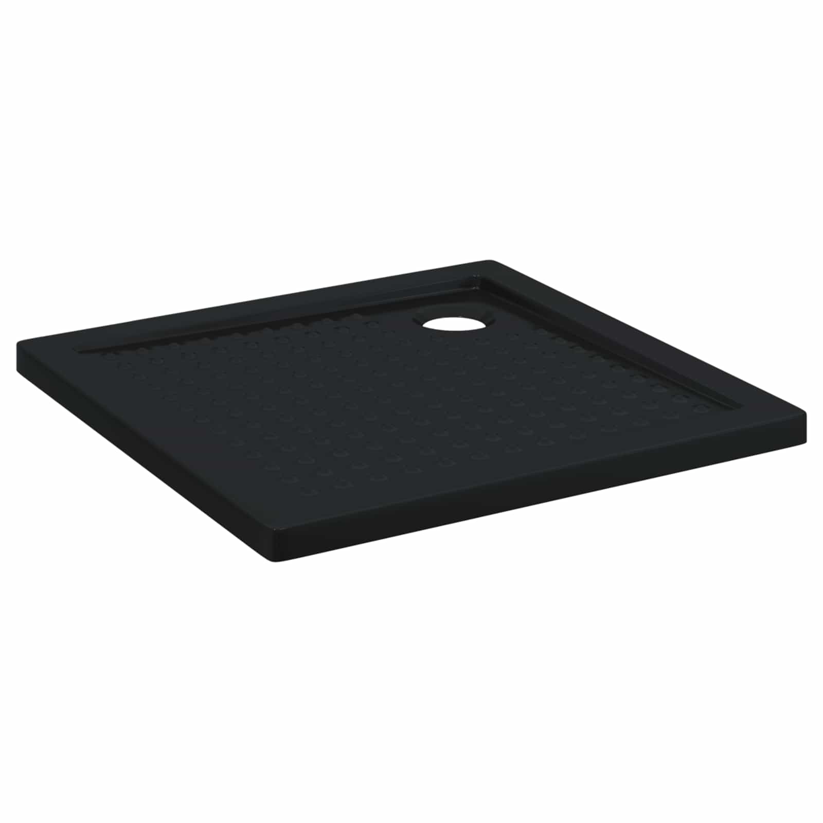 Δίσκος Βάσης Ντους με Τρύπες 80 x 80 x 4 cm ABS Μαύρο