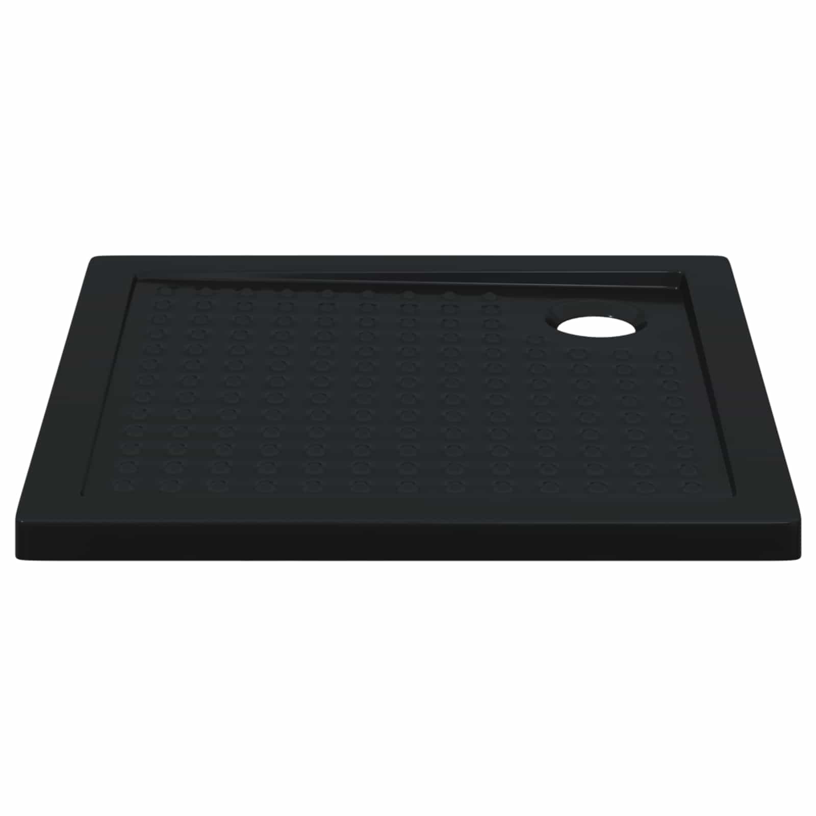 Δίσκος Βάσης Ντους με Τρύπες 80 x 80 x 4 cm ABS Μαύρο
