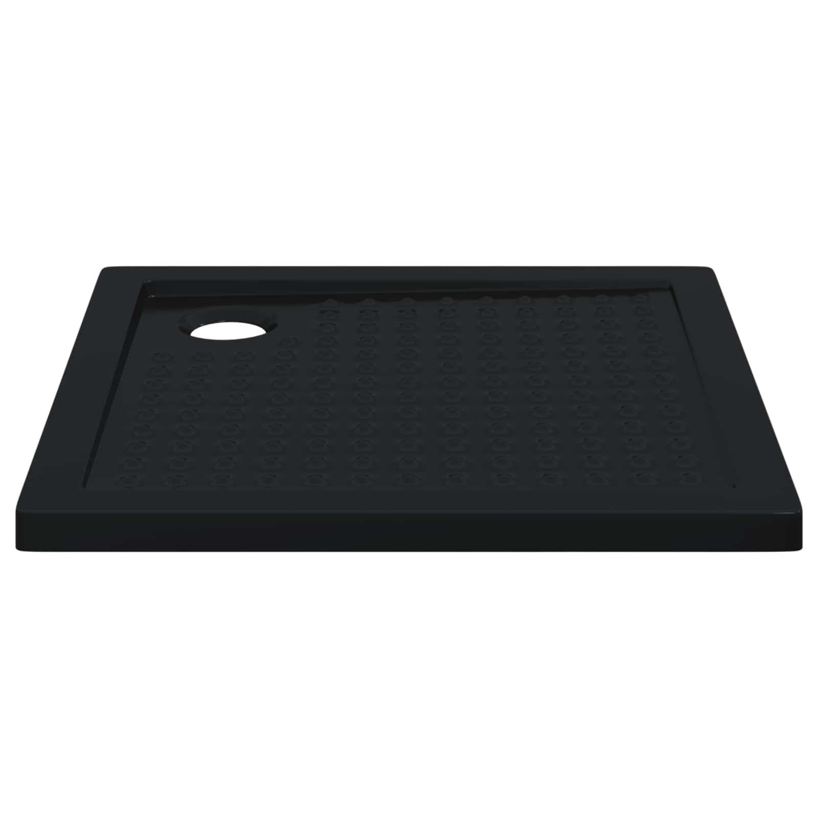 Δίσκος Βάσης Ντους με Τρύπες 80 x 80 x 4 cm ABS Μαύρο