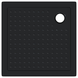 Δίσκος Βάσης Ντους με Τρύπες 80 x 80 x 4 cm ABS Μαύρο