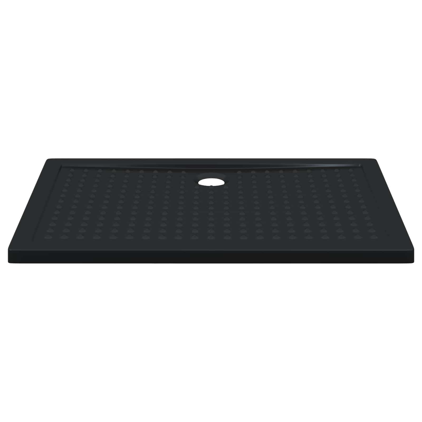 Δίσκος Βάσης Ντους με Τρύπες Μαύρο 120 x 80 x 4 εκ. ABS - Pakobazaar