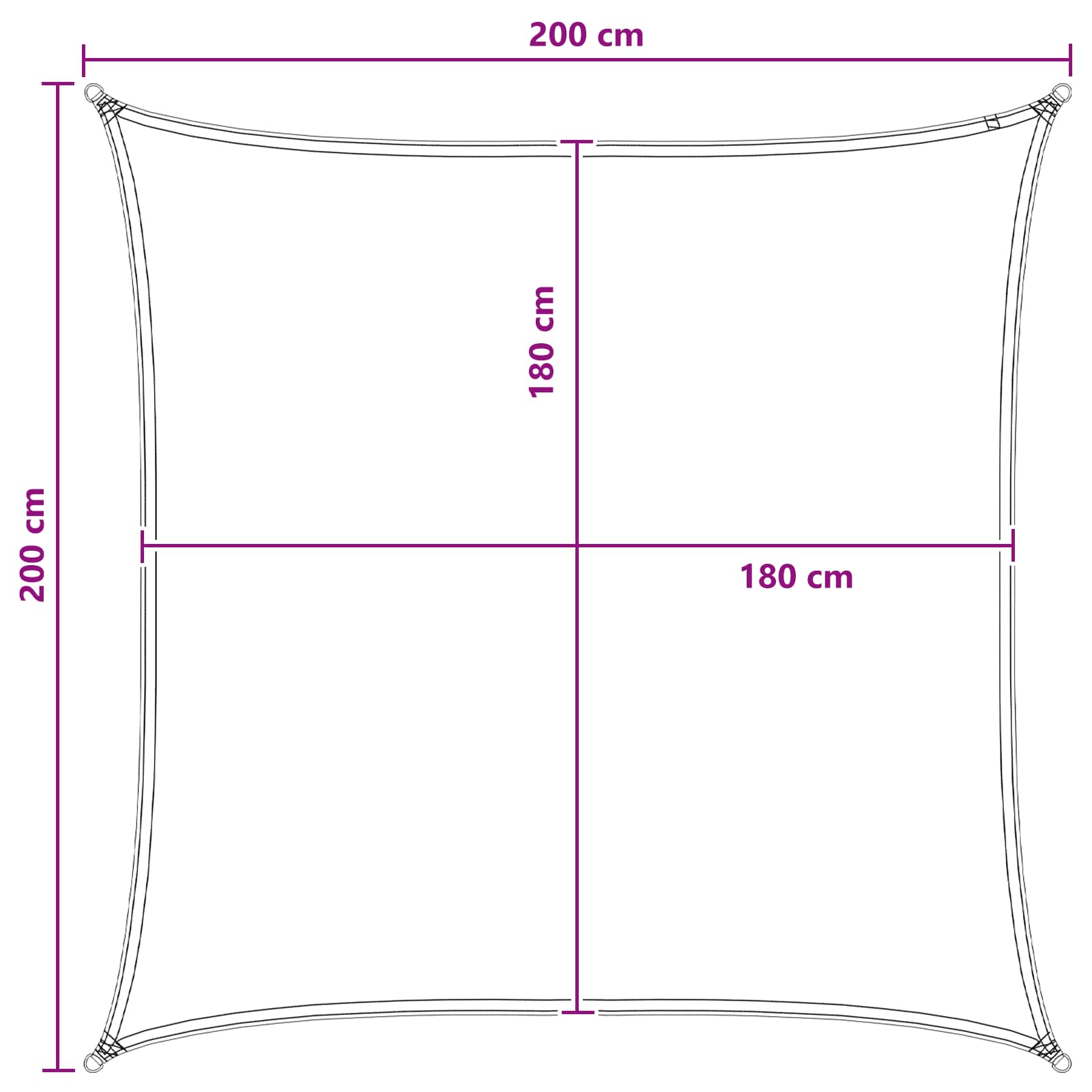 Ικανότητα Σκίασης Γκρι και Λευκό 2 x 2 m HDPE - Pakobazaar