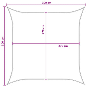 Ικανότητα Σκίασης Γκρι και Λευκό 3 x 3 m HDPE - Pakobazaar