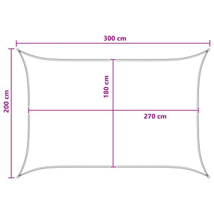 Ικανότητα Σκίασης Γκρι και Λευκό 2 x 3 m HDPE - Pakobazaar