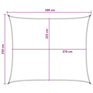 Ικανότητα Σκίασης Γκρι και Λευκό 2,5 x 3 m HDPE - Pakobazaar