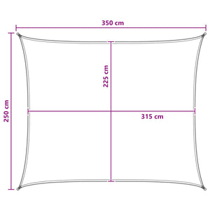 Ικανότητα Σκίασης Γκρι και Λευκό 2,5 x 3,5 m HDPE - Pakobazaar