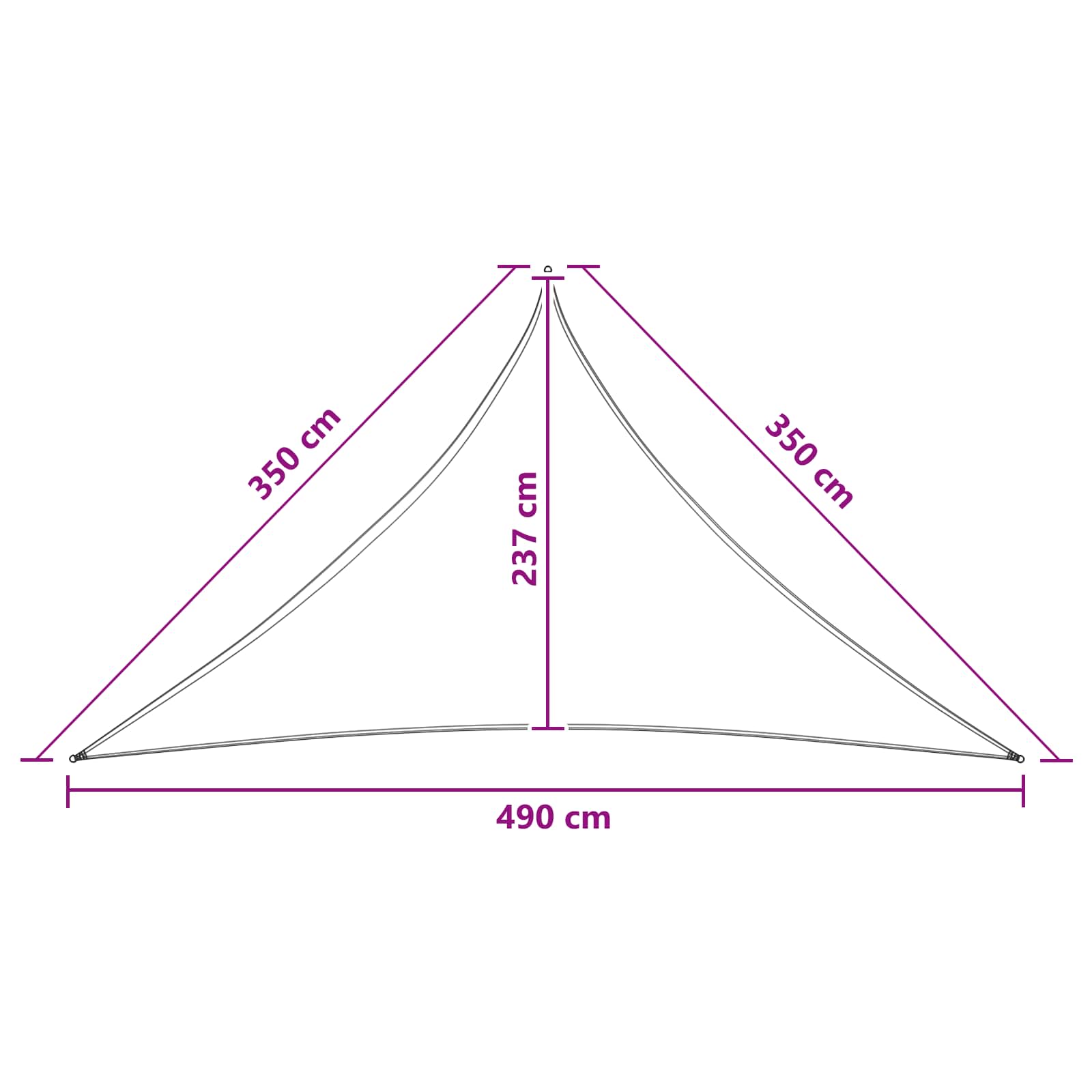 Ικανότητα Σκίασης 3,5 x 3,5 x 4,9 m HDPE - Pakobazaar