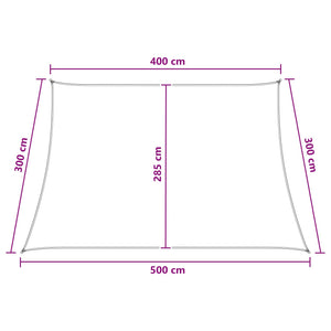 Ικανότητα Σκίασης Γκρι και Λευκό 4 / 5 x 3 m HDPE - Pakobazaar