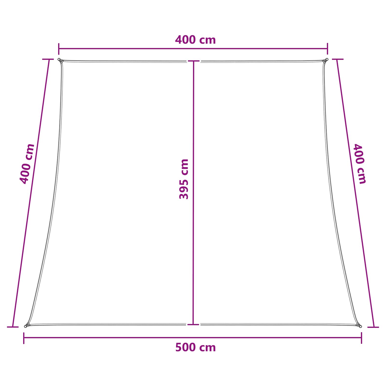 Ικανότητα Σκίασης Γκρι και Λευκό 4 / 5 x 4 m HDPE - Pakobazaar