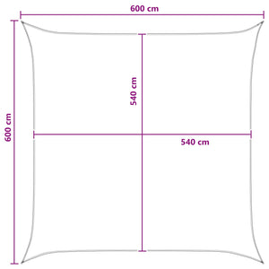 Ικανότητα Σκίασης Κίτρινο και Λευκό 6 x 6 m HDPE - Pakobazaar