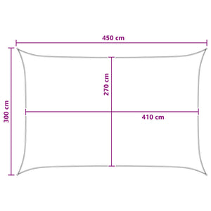 Ικανότητα Σκίασης Κίτρινο και Λευκό 3 x 4,5 m HDPE - Pakobazaar
