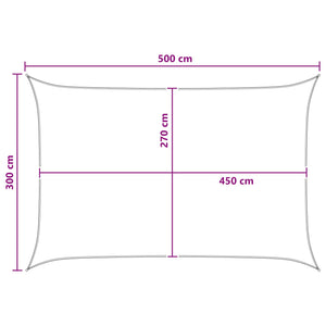 Ικανότητα Σκίασης Κίτρινο και Λευκό 3 x 5 m HDPE - Pakobazaar