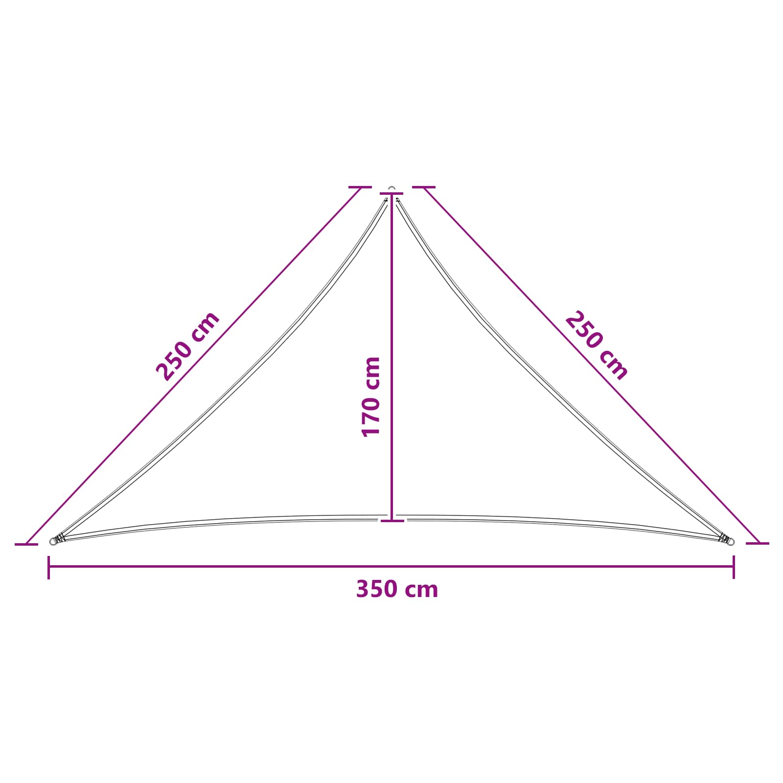 Ικανότητα Σκίασης 2,5 x 2,5 x 3,5 m HDPE - Pakobazaar