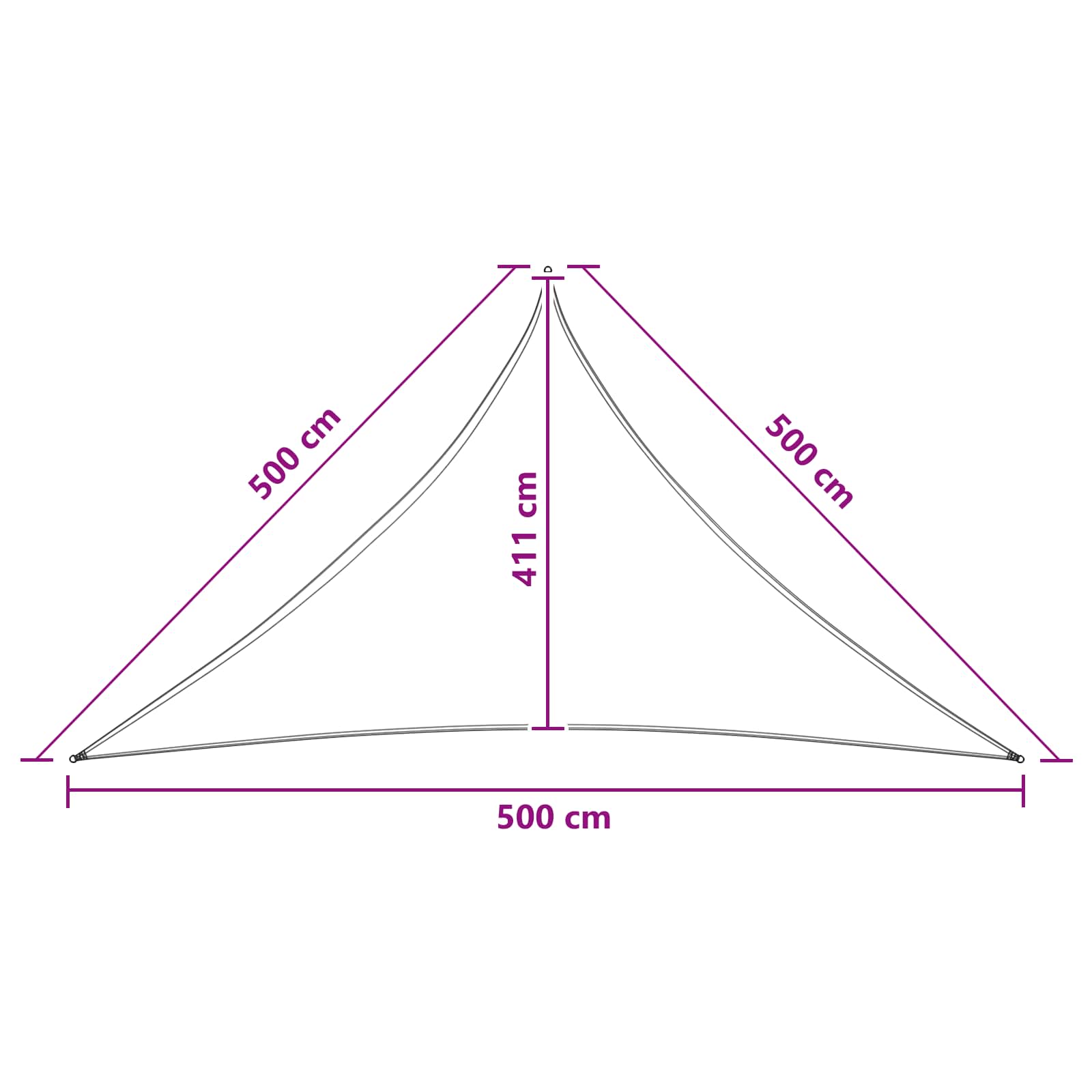 Ικανότητα Σκίασης Μπλε και άσπρο 5 x 5 x 5 m HDPE - Pakobazaar