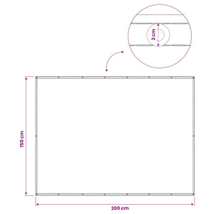Αδιάφανο σκίαστρο μπαλκονιού 150 x 200 cm - Pakobazaar