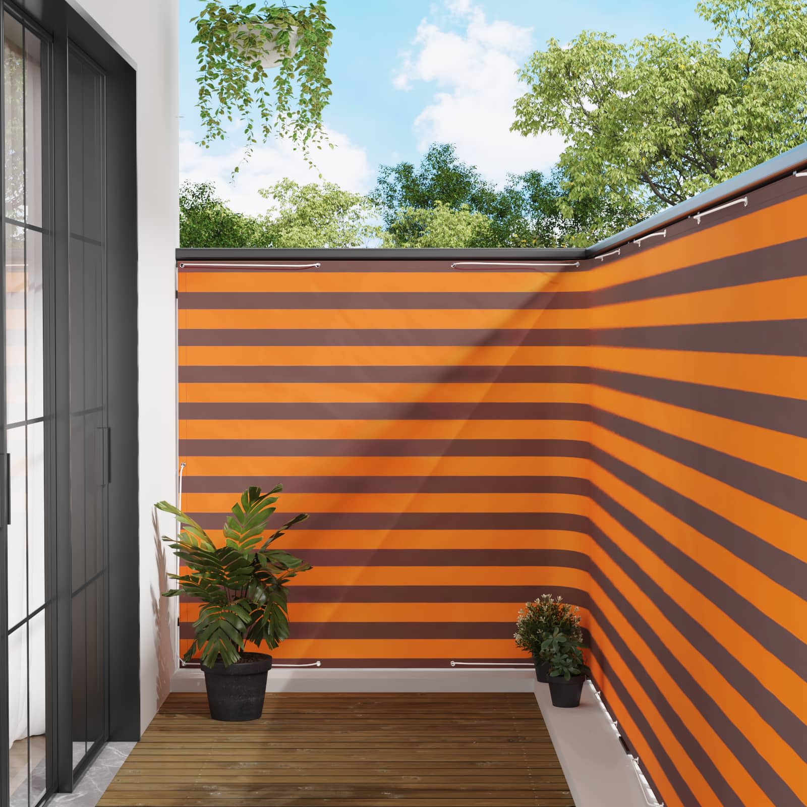 Αδιάφανο σκίαστρο μπαλκονιού 150 x 500 cm - Pakobazaar