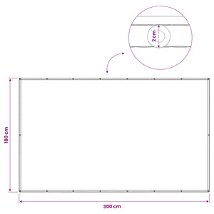 Αδιάφανο σκίαστρο μπαλκονιού 180 x 300 cm - Pakobazaar