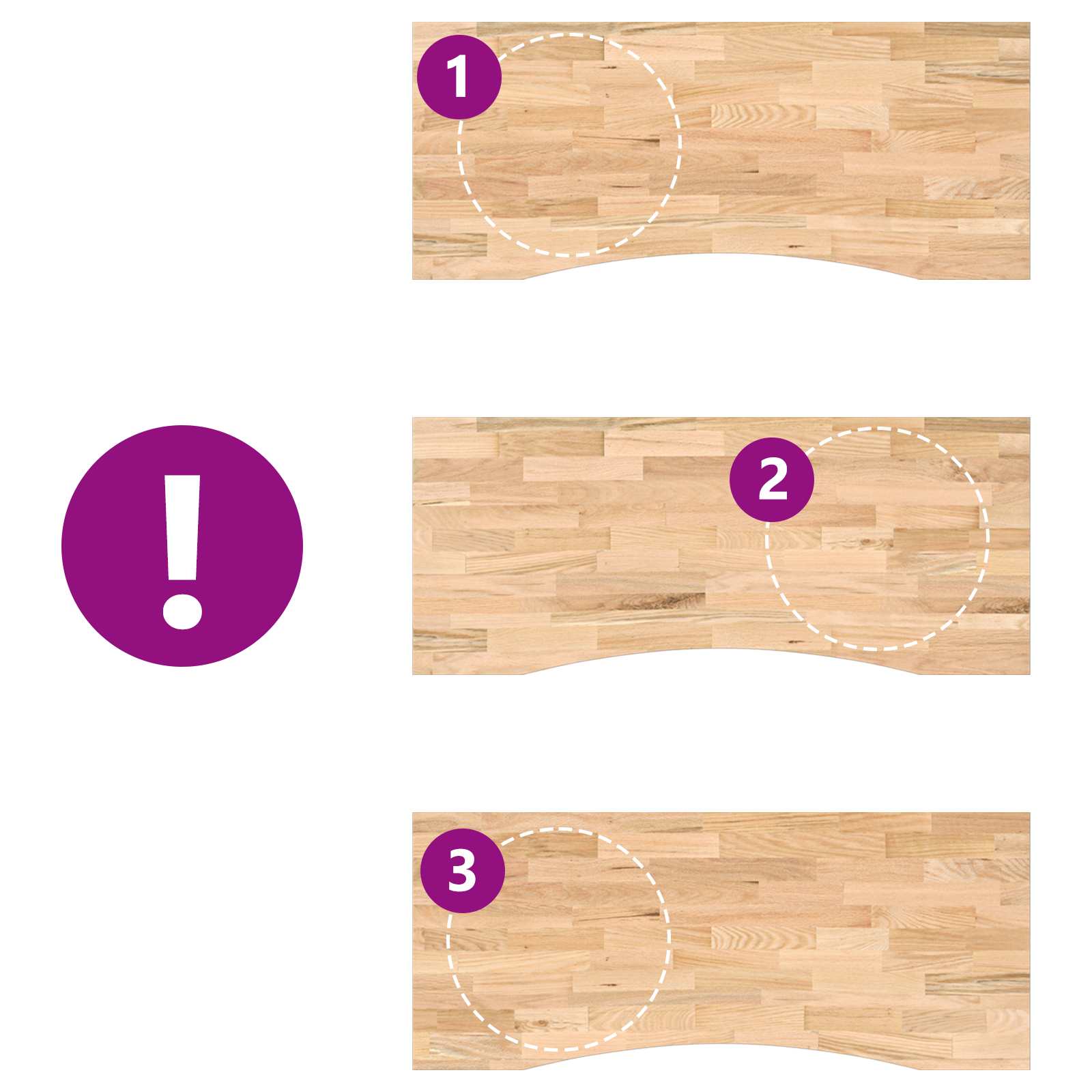 Γραφείο Λευκό και Φυσικό 120 x 60 cm Στερεό Ξύλο Δρυός