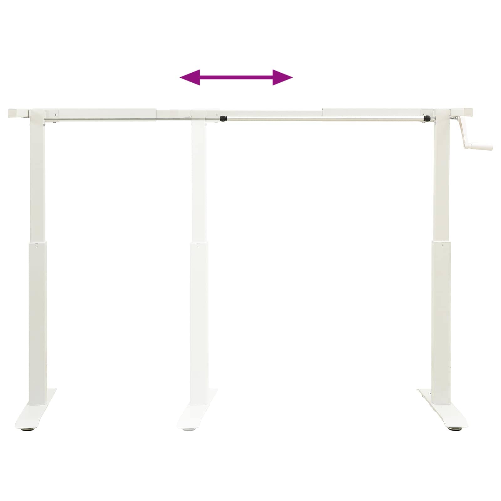 Γραφείο Λευκό και Ανοιχτό Καφέ 140 x 60 cm Στερεό Ξύλο Δρυός