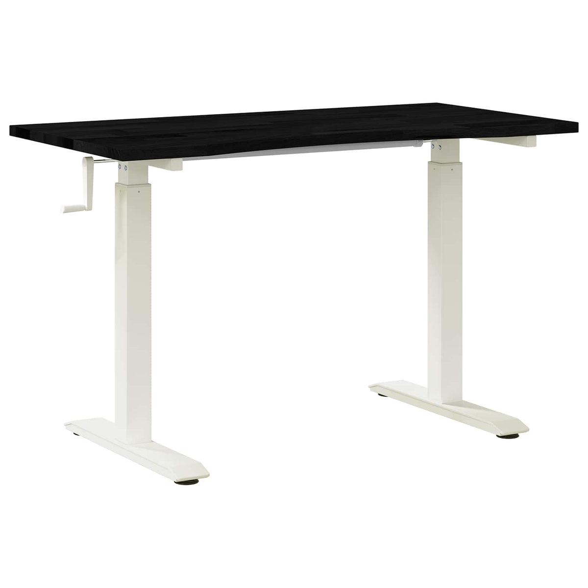 Γραφείο Λευκό και σκούρο καφέ 120 x 60 cm Στερεό Ξύλο Δρυός