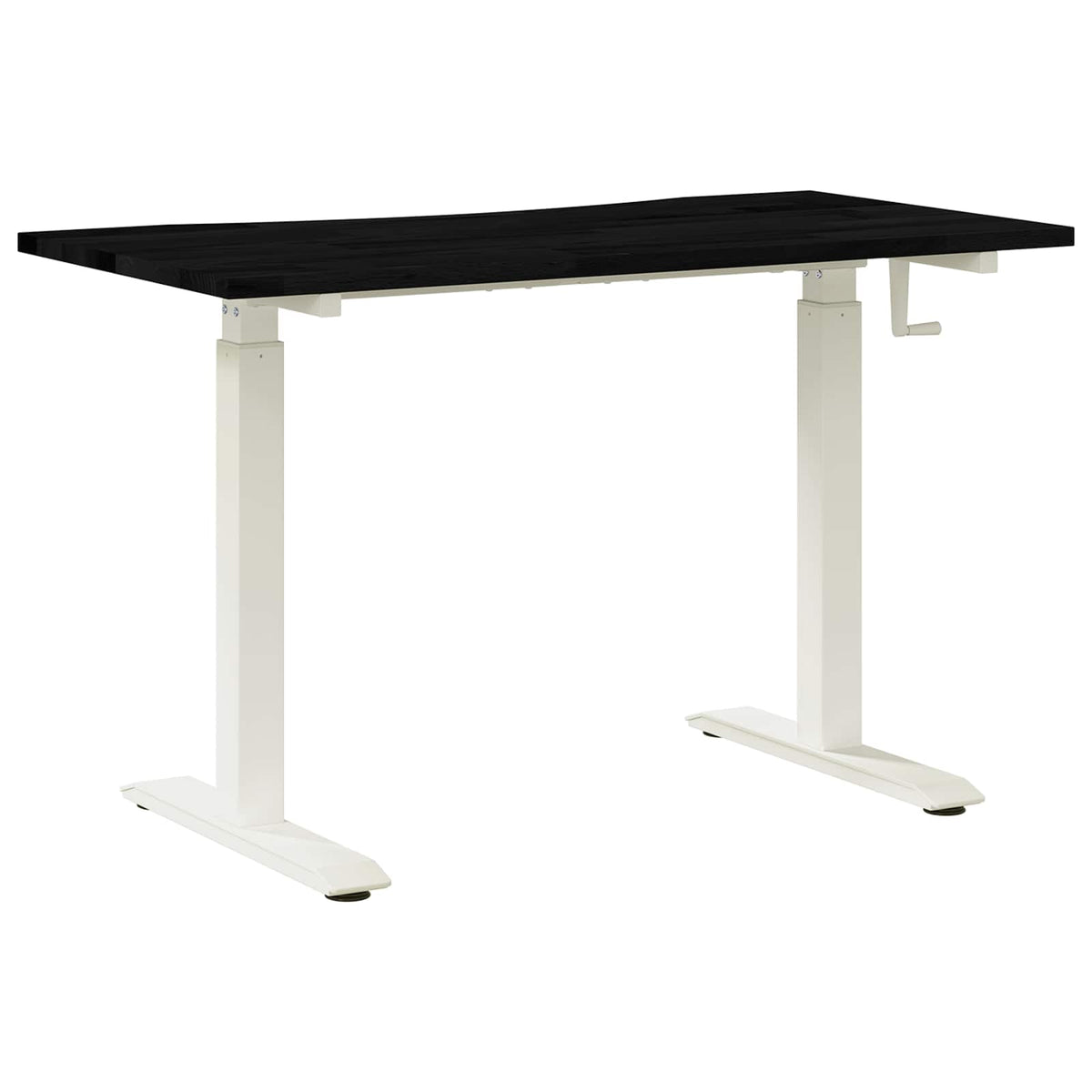 Γραφείο Λευκό και σκούρο καφέ 120 x 60 cm Στερεό Ξύλο Δρυός