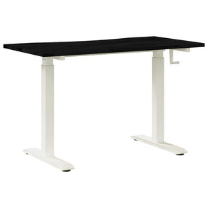 Γραφείο Λευκό και σκούρο καφέ 120 x 60 cm Στερεό Ξύλο Δρυός
