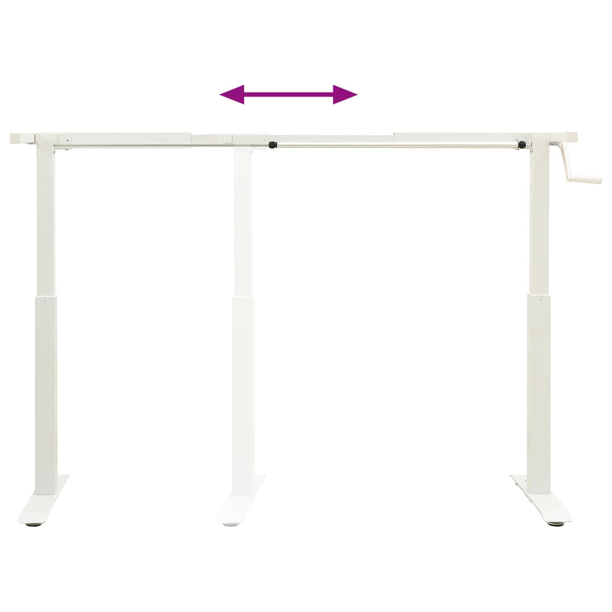 Γραφείο Λευκό και σκούρο καφέ 140 x 60 cm Στερεό Ξύλο Δρυός - Pakobazaar