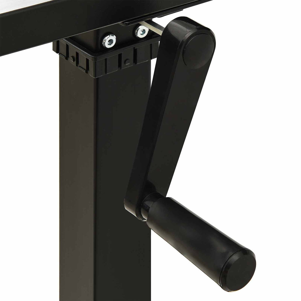 Γραφείο Μαύρο και Ανοιχτό Καφέ 120 x 60 cm Στερεό Ξύλο Δρυός - Pakobazaar