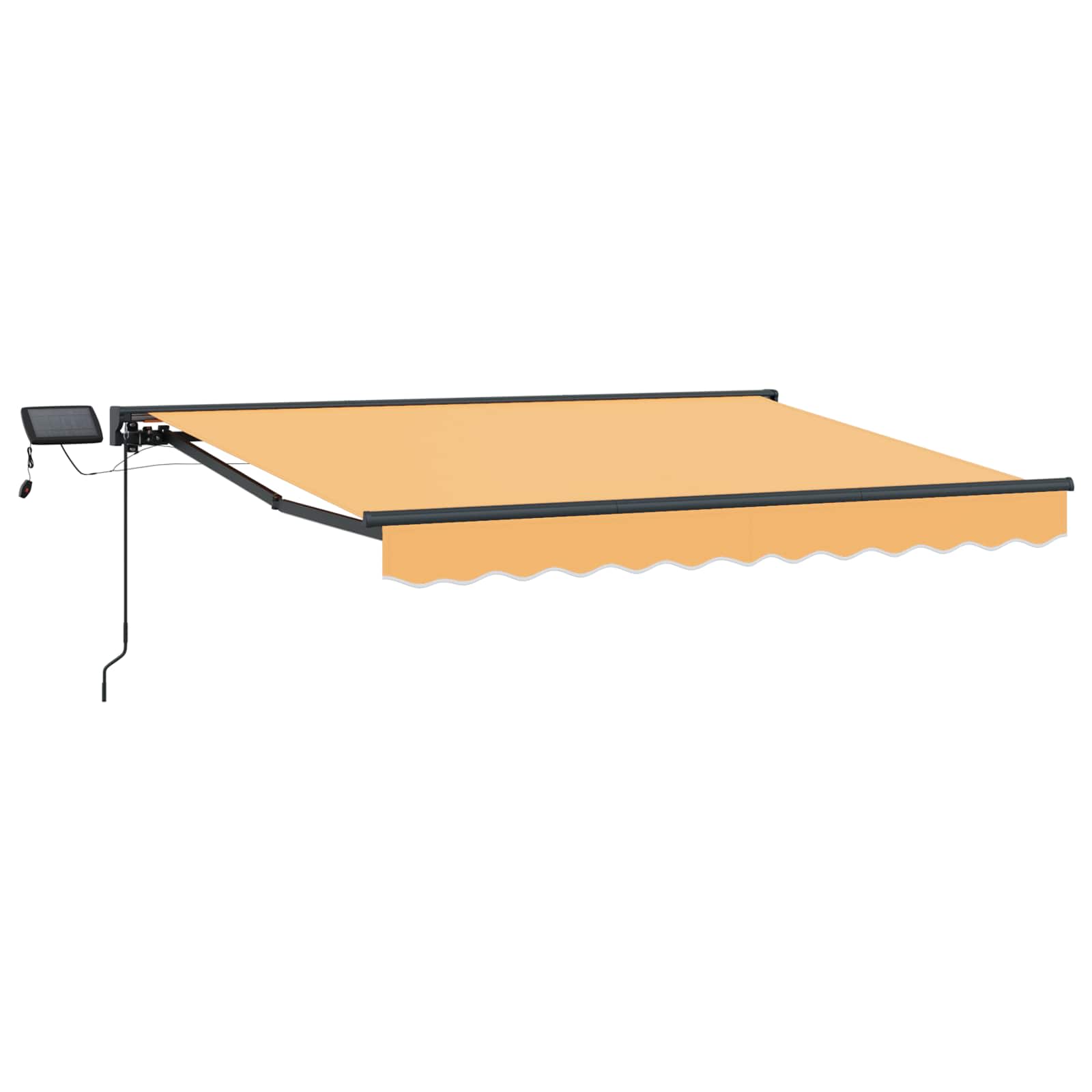 Χειροκίνητο πλαίσιο τέντας με LED Άμμος 3,5 x 2 m - Pakobazaar