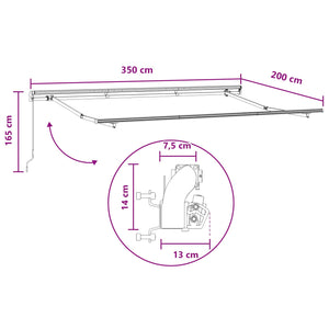 Σκηνίτσα Αναδιπλούμενη Taupe 3,5 x 2 m ύφασμα - Pakobazaar