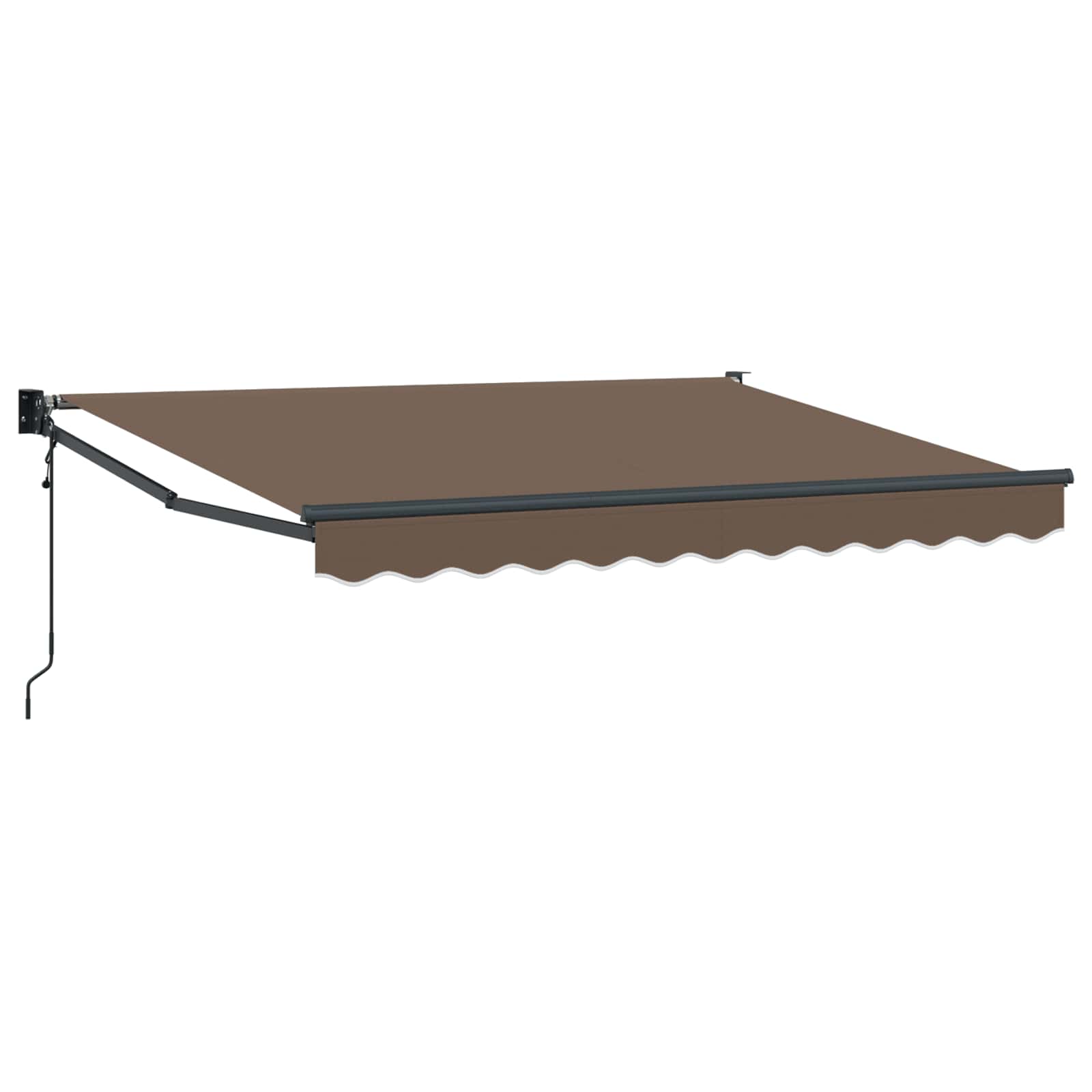 Αντιανεμικό Taupe 4 x 2 m Πολυέστερ και Μέταλλο - Pakobazaar