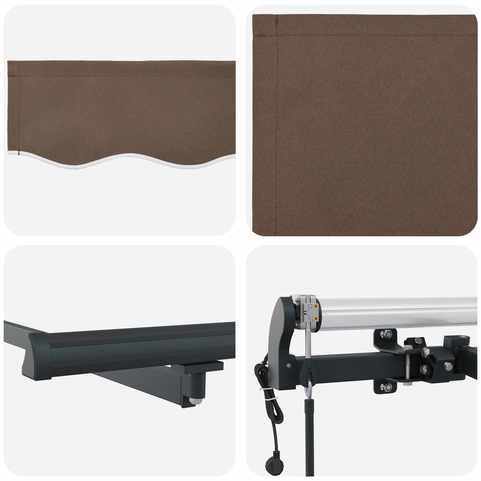 Ύφασμα Ομπρέλας Taupe 400 x 300 εκ Πολυεστέρας - Pakobazaar