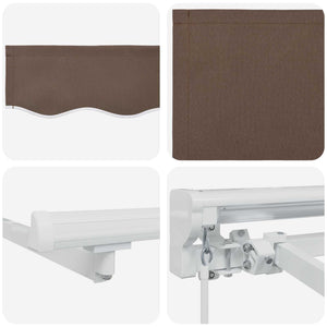 Χειροκίνητη Ανακλινόμενη Σκίαση Taupe 4,5 x 3,5 μ - Pakobazaar