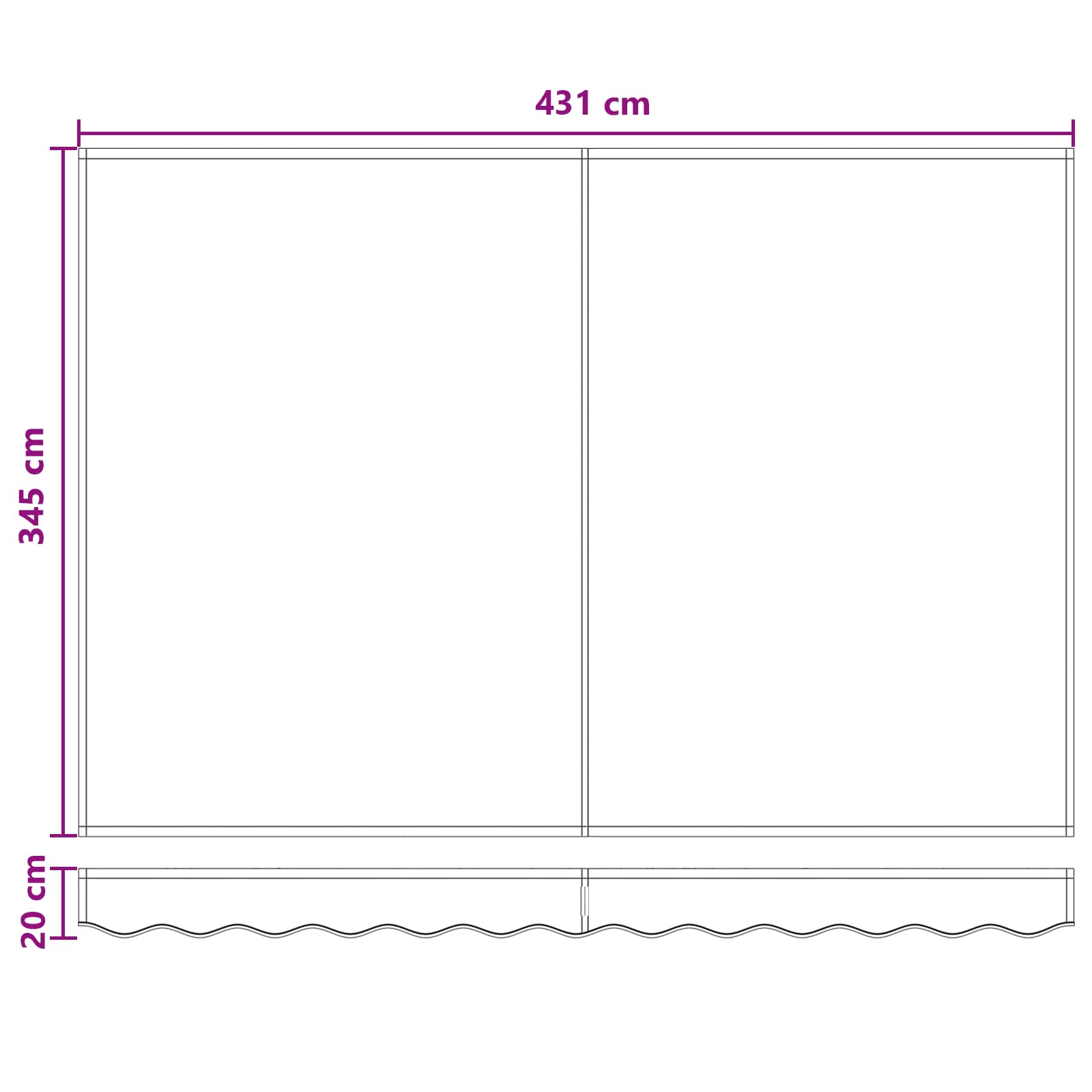 Χειροκίνητη Ανακλινόμενη Σκίαση Taupe 4,5 x 3,5 μ - Pakobazaar