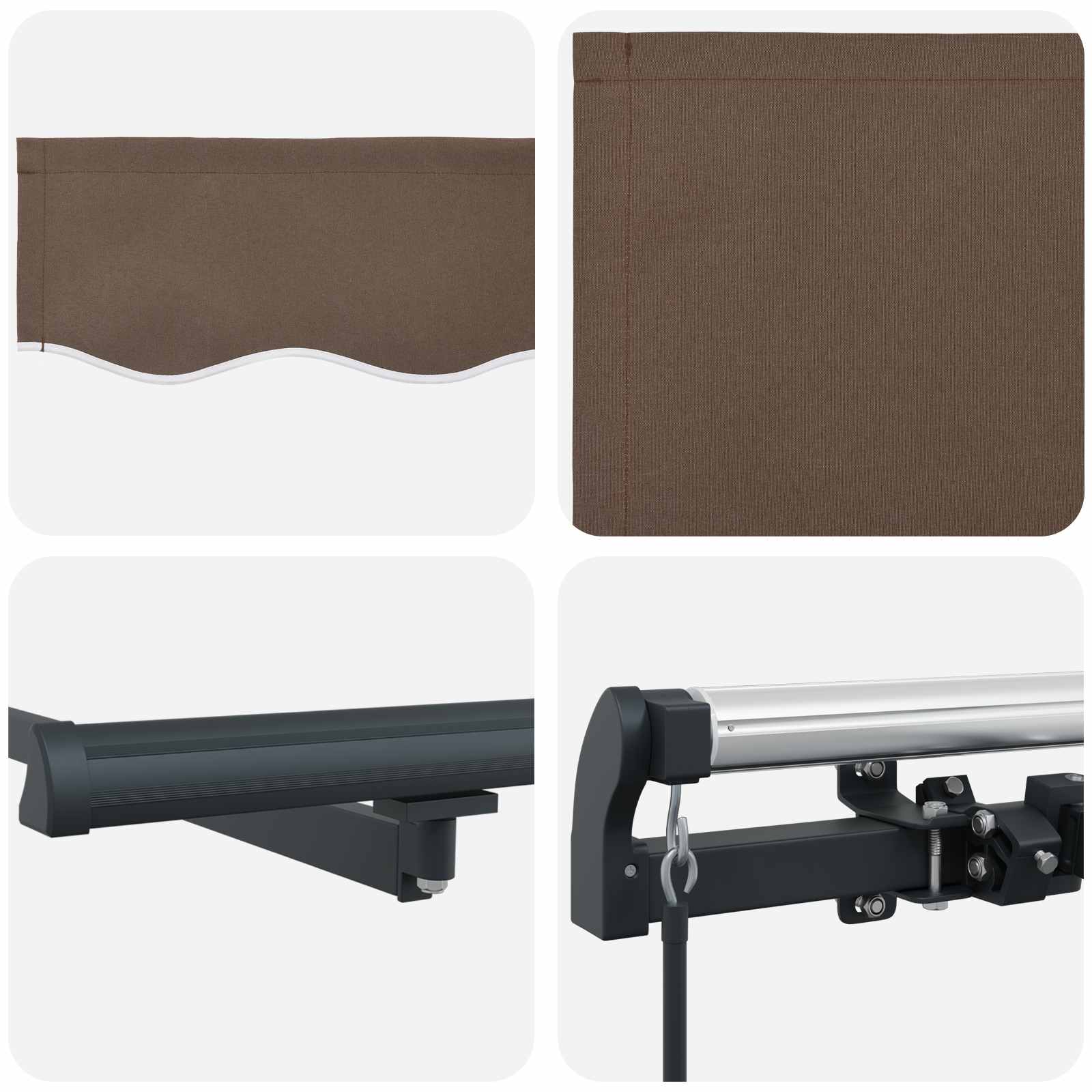 Αναδιπλούμενη τέντα Taupe 500 x 300 εκ