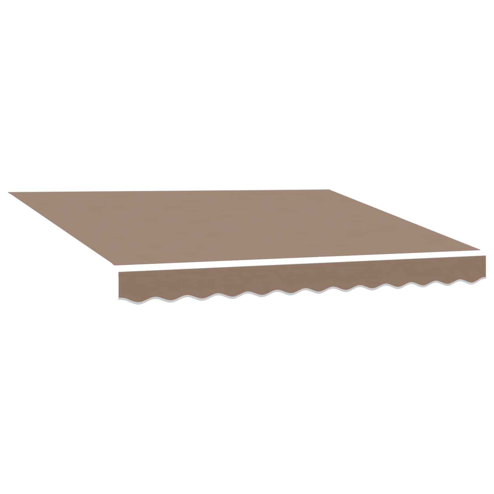 Αναδιπλούμενη τέντα Taupe 500 x 300 εκ Ύφασμα και αλουμίνιο - Pakobazaar