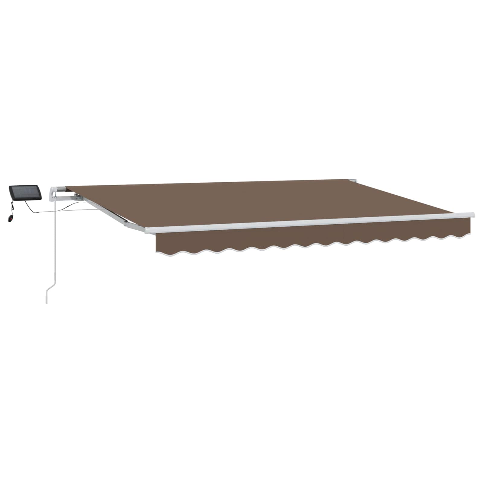 Αναδιπλούμενη τέντα Taupe 500 x 350 εκ Ύφασμα και αλουμίνιο - Pakobazaar