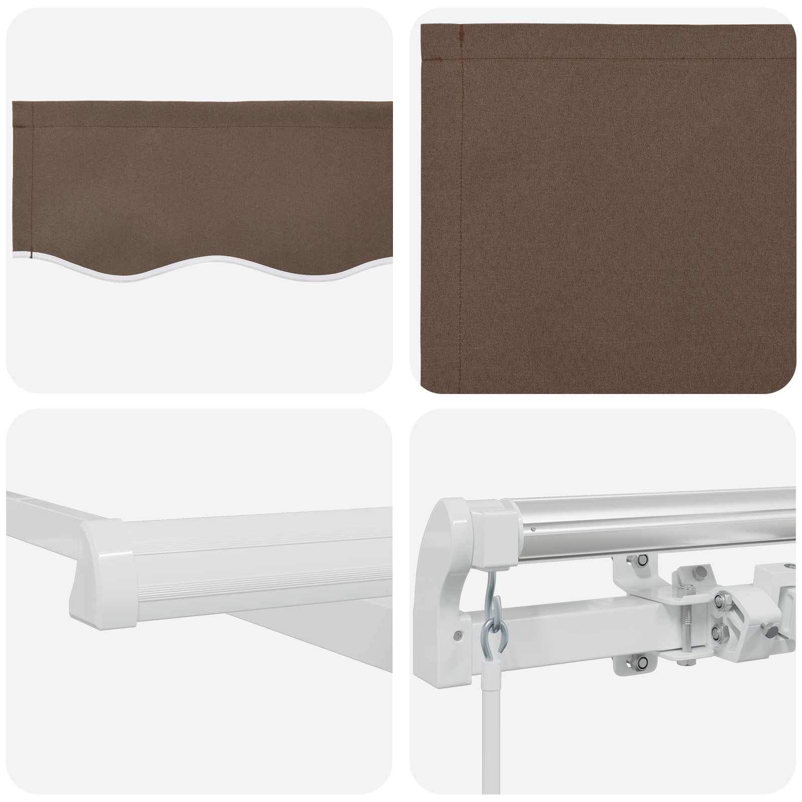 Αναδιπλούμενη τέντα Taupe 600 x 350 εκ