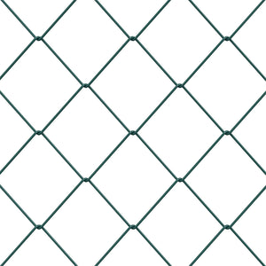 Φράχτης αλυσίδας Πράσινο 2 x 20 m Ατσάλι - Pakobazaar