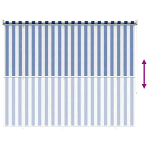 Ρολό Εξωτερικού Χώρου 90% Φραγμός UV Μπλε και Λευκή Ράβδος HDPE - Pakobazaar